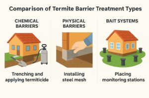 Comparison of termite treatment methods in Sydney