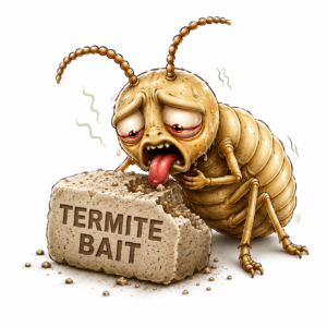 termite eating bait logo